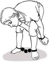 '中共酷刑演示：手銬腳鐐'