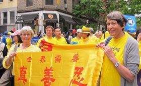 來自挪威六十五歲的法輪功學員Sissel