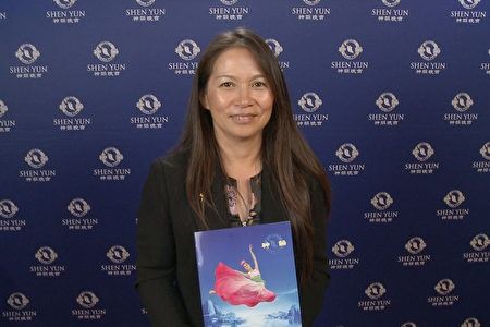 '圖6：南澳查爾斯特市（Charles Sturt）市議員阮瑩（Oanh Nguyen）表示：「太精彩了，這是我第二年觀看神韻，能再次觀看真的備感榮幸，精彩紛呈，真不愧是世界頂級的演出。」'