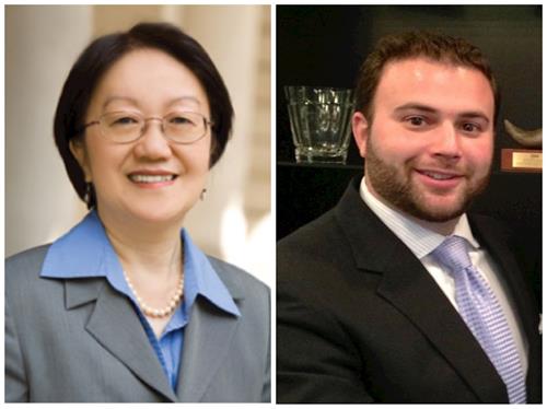 '圖1：紐約市議員陳倩文和約瑟夫﹒博雷利'