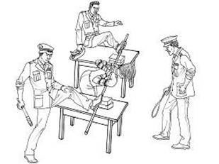 '中共酷刑示意圖：「上繩'