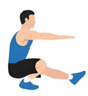 '單腿蹲示意圖'